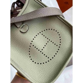 Hermes Evelyne Mini Handmade Bag in Sauge Clemence Leather