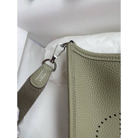 Hermes Evelyne Mini Handmade Bag in Sauge Clemence Leather