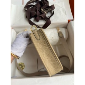 Hermes Evelyne Mini Handmade Bag in Trench Clemence Leather