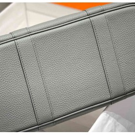 Hermes Garden Party 30 Bag In Gris Meyer Taurillon Leather