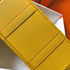 Hermes Garden Party 30 Bag In Yellow Taurillon Leather