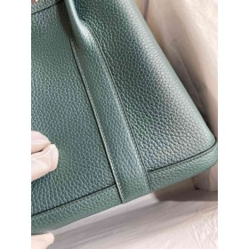 Hermes Garden Party 30 Handmade Bag in Vert Anglais Clemence Leather