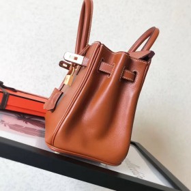 Hermes Birkin 25 Handmade Bag In Gold Swift Leather