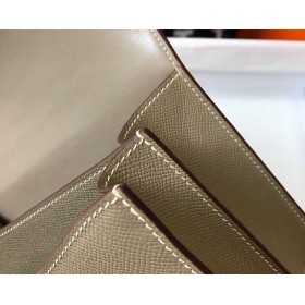 Hermes Grey Constance MM 24cm Epsom Leather Bag