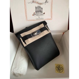 Hermes Hac a Dos PM Backpack in Black Clemence Leather