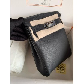 Hermes Hac a Dos PM Backpack in Black Clemence Leather