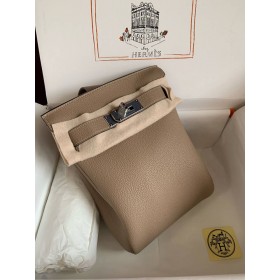 Hermes Hac a Dos PM Backpack in Tourterelle Clemence Leather