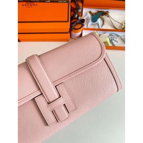 Hermes Jige Elan 29 Clutch Bag In Pink Epsom Leather