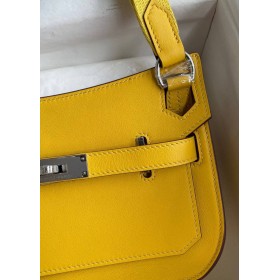 Hermes Jypsiere Mini Handmade Bag In Jaune Ambre Swift Calfskin