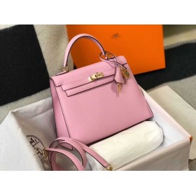 Hermes Kelly 25cm Sellier Bag In Mauve Sylvestre Epsom Leather