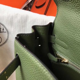 Hermes Kelly 28cm Bag In Canopee Clemence Leather GHW