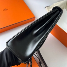 Hermes Kelly Ado Backpack in Black Box Calf Leather