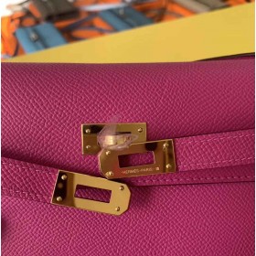 Hermes Kelly Classique To Go Wallet In Magnolia Epsom Calfskin