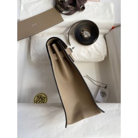 Hermes Kelly Danse II Bag In Gris Tourterelle Evercolor Calfskin