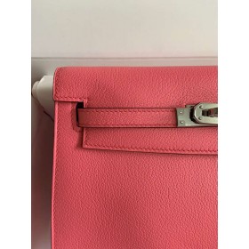 Hermes Kelly Danse II Bag In Rose Lipstick Evercolor Calfskin