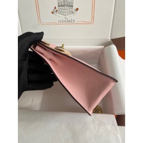 Hermes Kelly Danse II Bag In Rose Sakura Evercolor Calfskin
