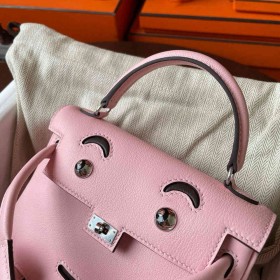 Hermes Kelly Doll Quelle Idole Bag in Rose Sakura Swift Calfskin