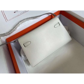 Hermes Kelly Elan Handmade Bag In Craie Chevre Mysore Leather