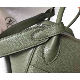 Hermes Lindy 26cm Bag In Canopee Clemence Leather PHW