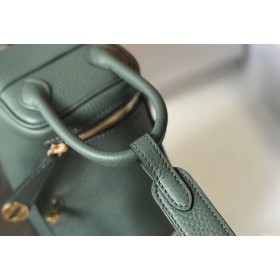 Hermes Lindy Mini Bag In Vert Amande Clemence Leather GHW
