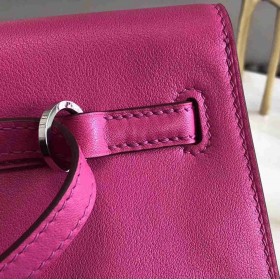 Hermes Kelly Danse Handmade Bag In Magnolia Swift Leather
