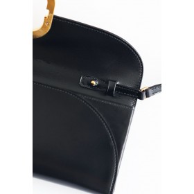 Hermes Maillon To Go Wallet in Black Box Calfskin