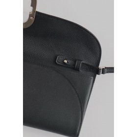 Hermes Maillon To Go Wallet in Black Epsom Calfskin