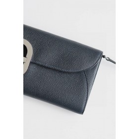 Hermes Maillon To Go Wallet in Blue Indigo Epsom Calfskin