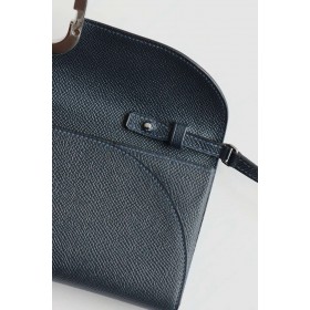 Hermes Maillon To Go Wallet in Blue Indigo Epsom Calfskin