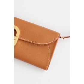 Hermes Maillon To Go Wallet in Gold Epsom Calfskin