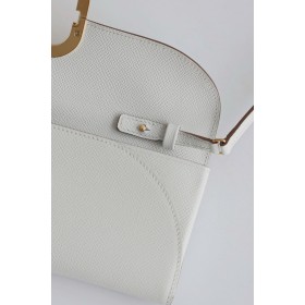 Hermes Maillon To Go Wallet in Gris Pale Epsom Calfskin