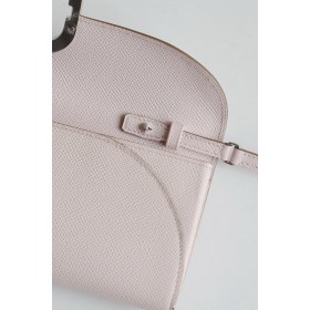 Hermes Maillon To Go Wallet in Mauve Pale Epsom Calfskin