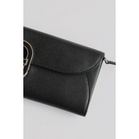 Hermes Maillon To Go Wallet in Noir Epsom Calfskin