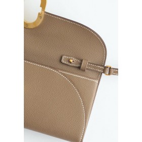 Hermes Maillon To Go Wallet in Taupe Epsom Calfskin