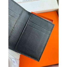 Hermes MC2 Euclide Card Holder in Black Matte Alligator Leather