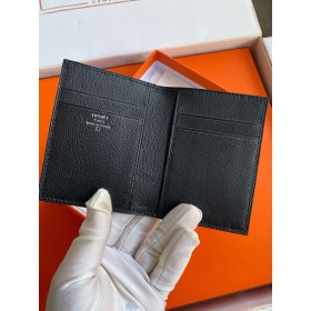Hermes MC2 Euclide Card Holder in Black Shiny Alligator Leather