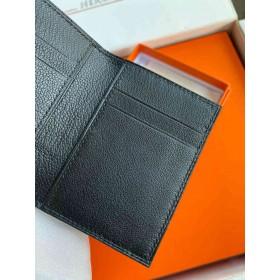 Hermes MC2 Euclide Card Holder in Black Shiny Alligator Leather