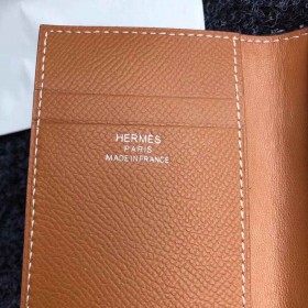 Hermes MC2 Euclide Card Holder In Gold Epsom Leather