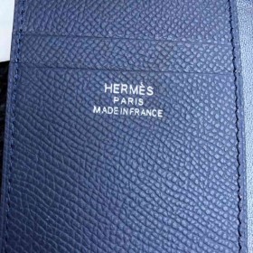 Hermes MC2 Euclide Card Holder In Sapphire Epsom Leather