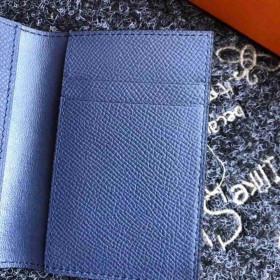Hermes MC2 Euclide Card Holder In Sapphire Epsom Leather