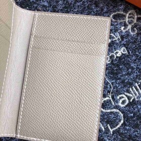 Hermes MC2 Euclide Card Holder In Taupe Epsom Leather