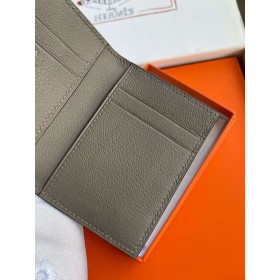 Hermes MC2 Euclide Card Holder in Tourterelle Shiny Alligator Leather