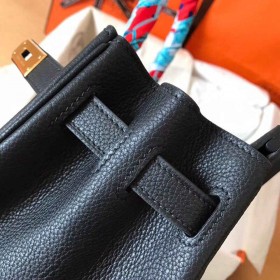 Hermes Birkin 30 Handmade Bag In Black Clemence Leather