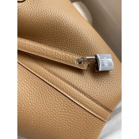 Hermes Picotin Lock 18 Handmade Bag in Chai Clemence Leather