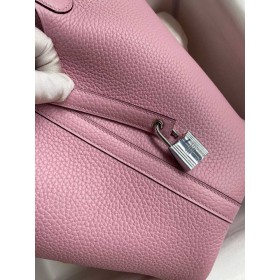 Hermes Picotin Lock 18 Handmade Bag in Mauve Sylvestre Clemence Leather