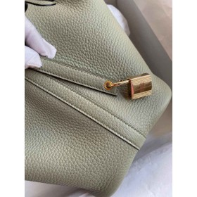 Hermes Picotin Lock 18 Handmade Bag in Sauge Clemence Leather