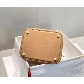 Hermes Picotin Lock 22 Bag In Chai Clemence Leather