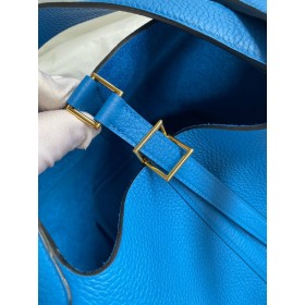 Hermes Picotin Lock 22 Handmade Bag in Mykonos Clemence Leather