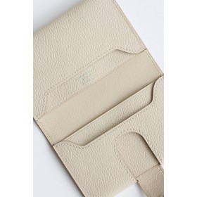 Hermes R.M.S Card Holder in Beton Evergrain Calfskin