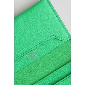 Hermes R.M.S Card Holder in Vert Comics Evergrain Calfskin